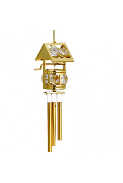 24K GOLD PLATED WIND CHIM  WISH MAKING WELL 
